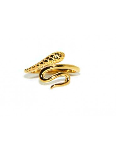 anello argento 925 serpente falange bagno oro giallo NALBORI finger