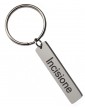 steel key ring with 40x10 man and woman engraving NonSoloArgenti