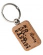 NonSoloArgenti |personalized wooden family key ring gift mum dad engraving figures names