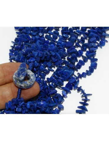 Collana da Donna collier cleopatra 8 fili Lapis naturale blu
