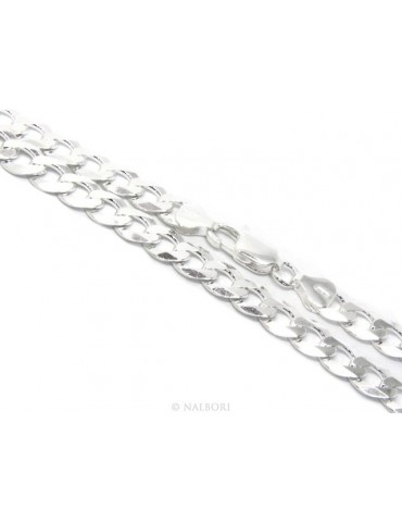 SILVER 925: Necklace or Bracelet Man 8mm Chain Jumper 8x10 Light Bulb