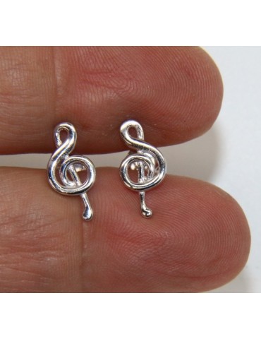 Earrings 925 silver or silver man with mirror speculum SOL key