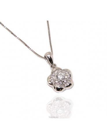 Silver 925: Necklace Venetian woman necklace with NALBORI flower pendant