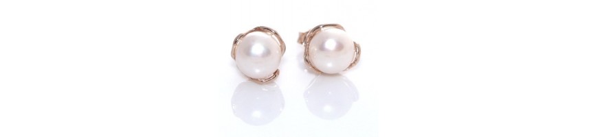 Categoria Pearl Earrings - NonSoloArgenti : Orecchini donna in Argento 925 con perla barocca, madreperla e corallo , Maestosi ore...
